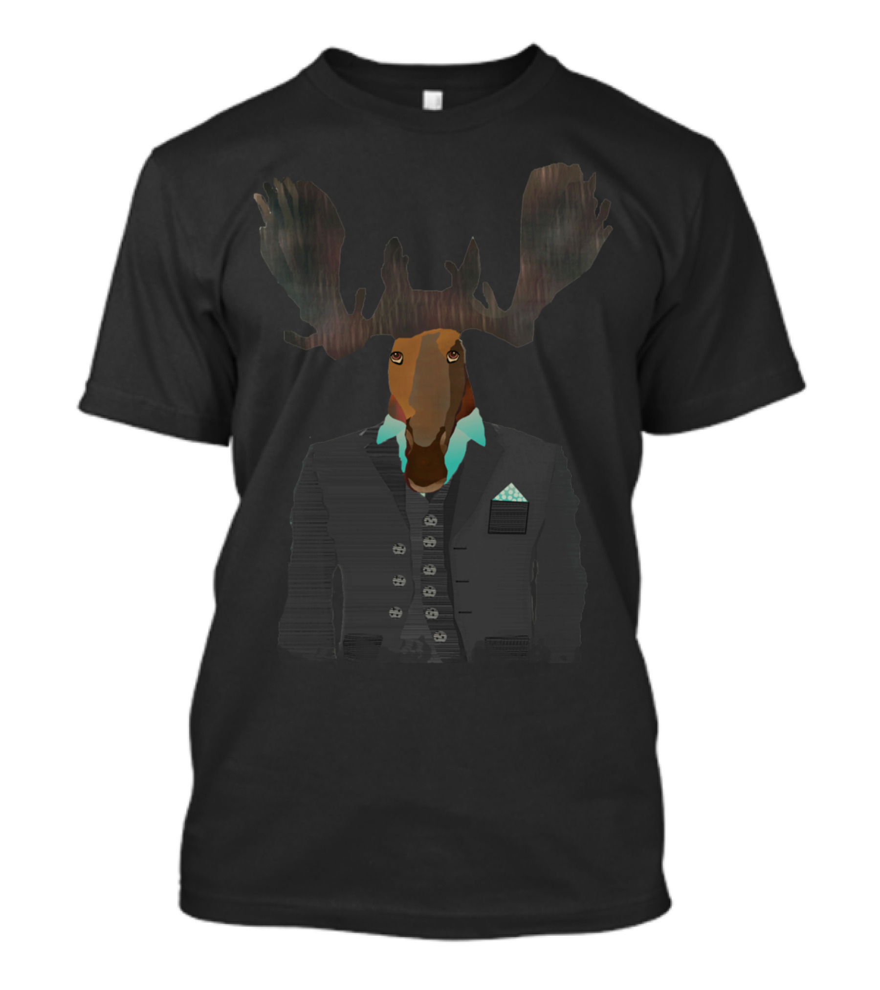 Mr Moose In Suit T-Shirt