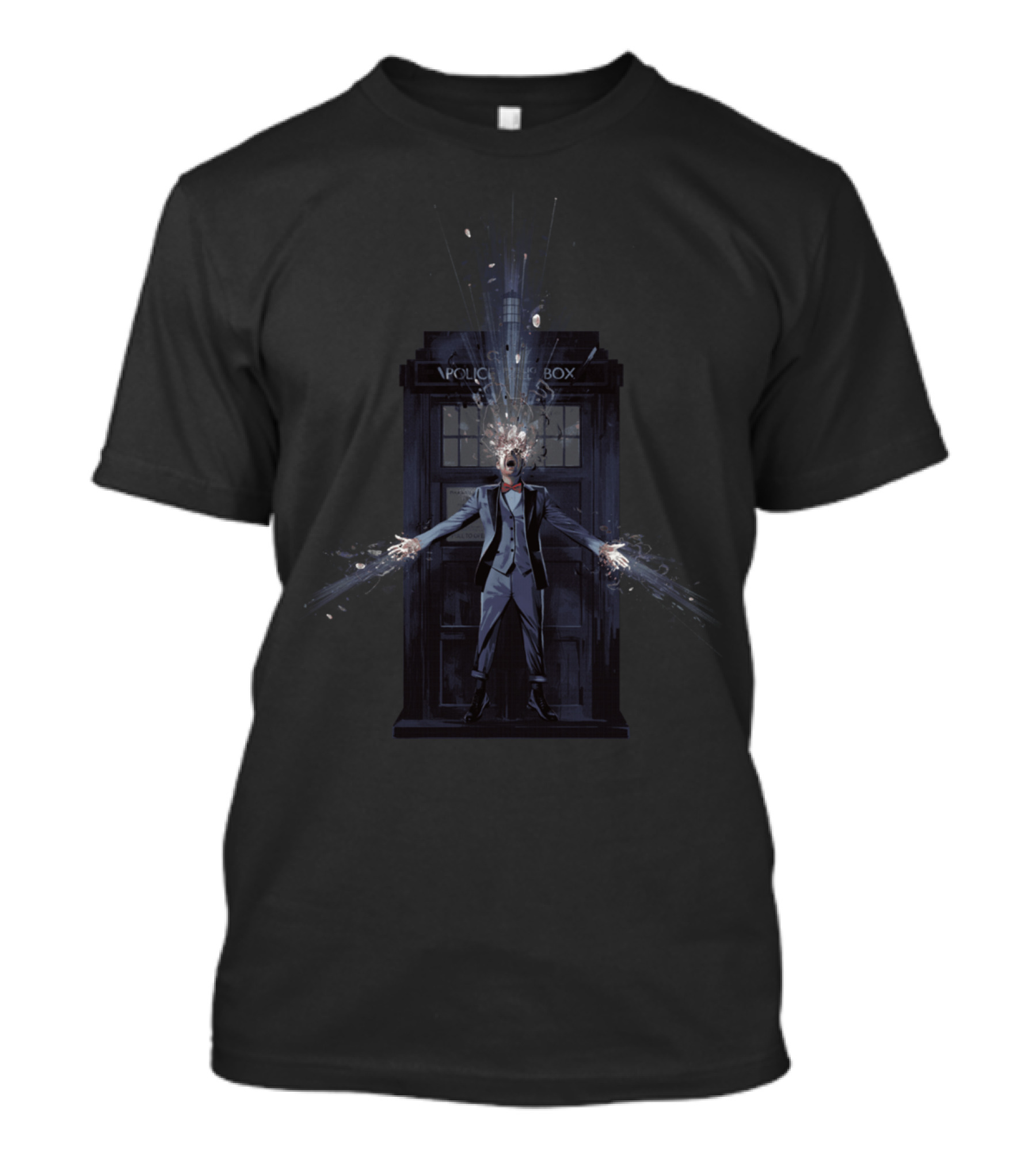 Doctor Who Regeneration TARDIS Explosion Scene T-Shirt