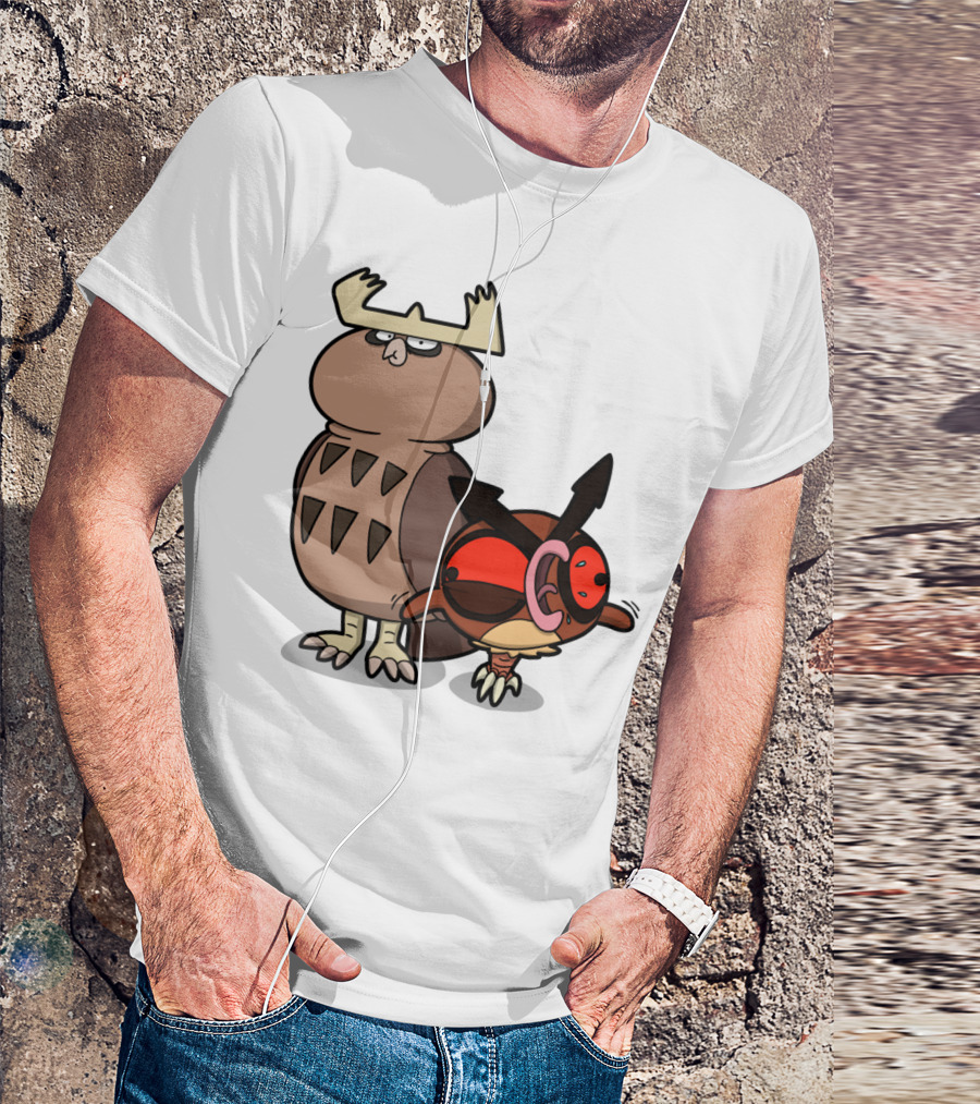 Owl Mess You Up Hoothoot And Angry Pokémon Fusion T-Shirt