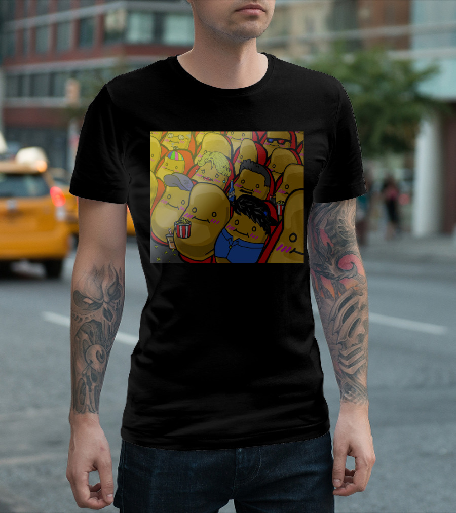 Potato Theater Popcorn Audience T-Shirt