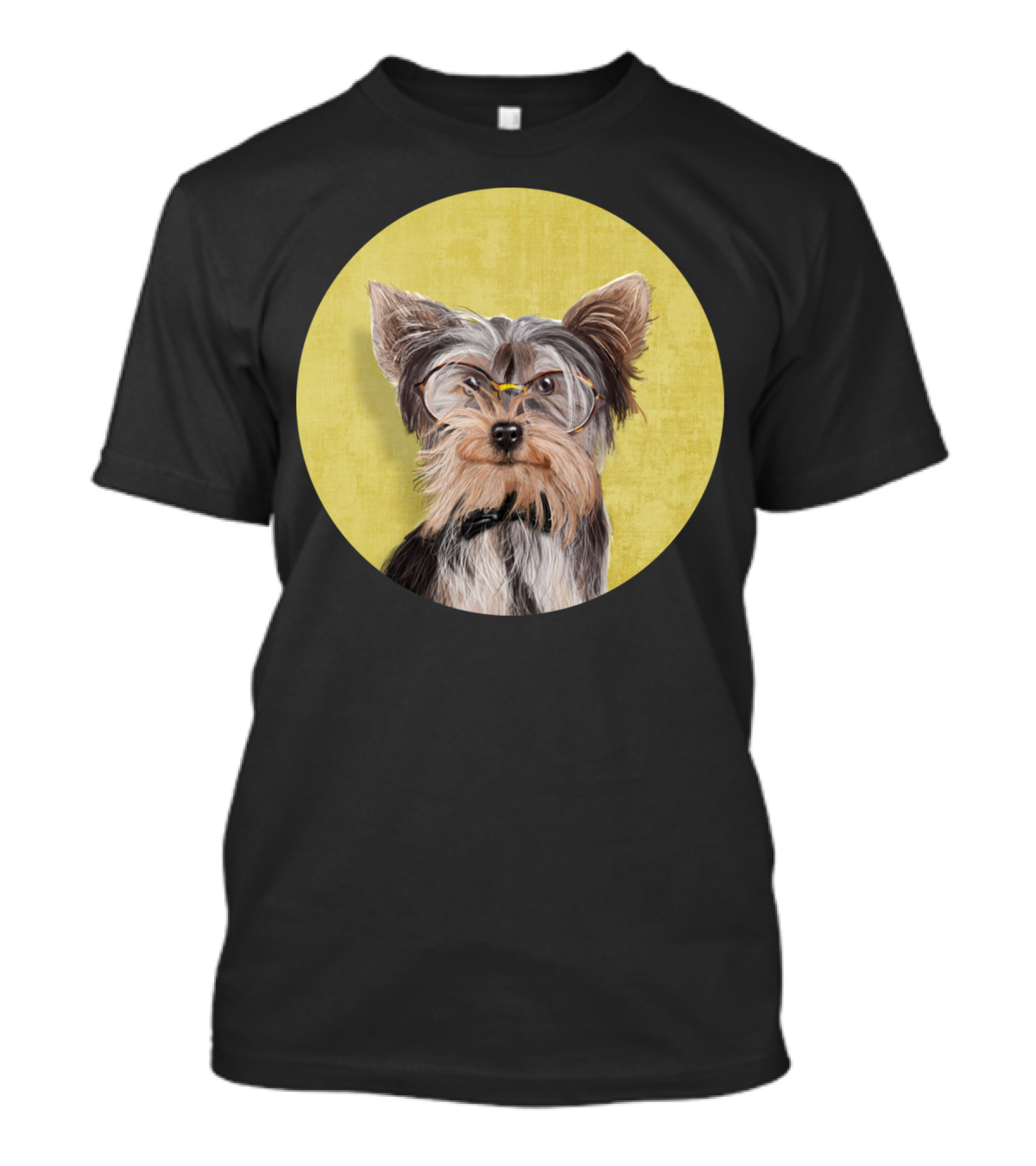 Mr Yorkshire Terrier With Glasses And Bow Tie T-Shirt