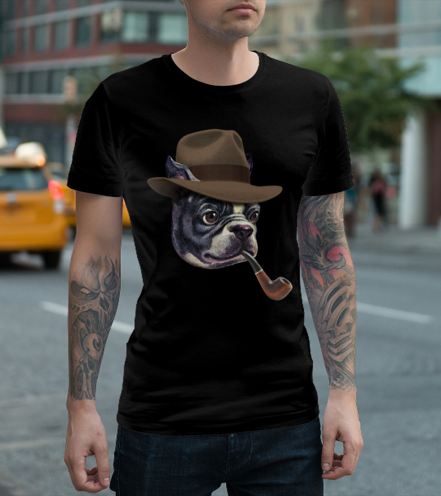 Mr. Dog Fedora Pipe T-Shirt