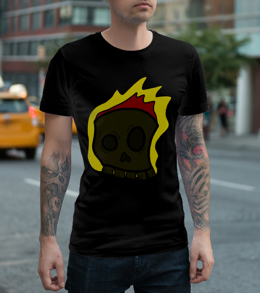 Fire Skull Flames T-Shirt