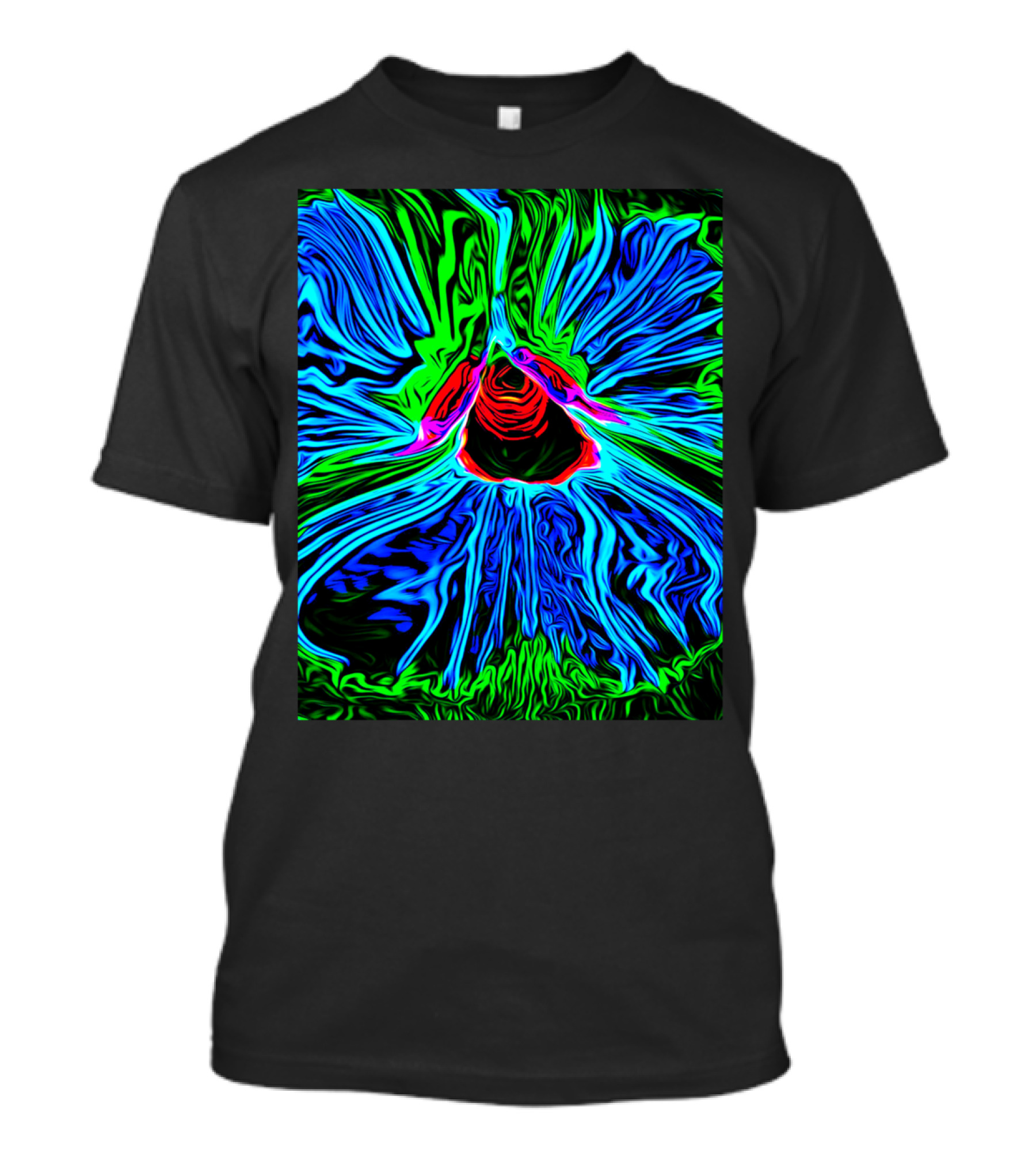 Power Flower Psychedelic Vortex Burst T-Shirt