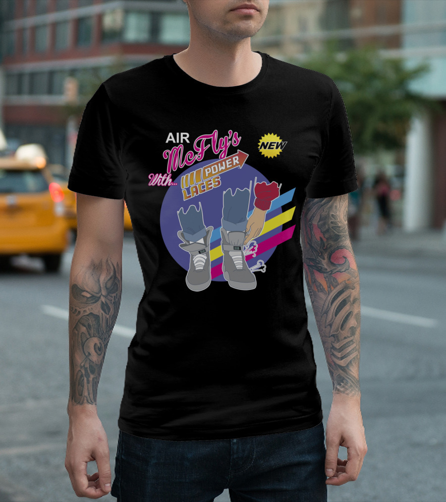 Air McFly's New With Power Laces T-Shirt