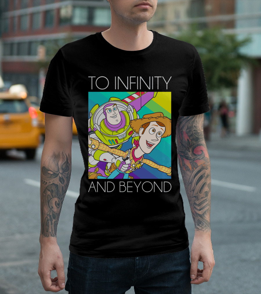 To Infinity And Beyond Rainbow Adventure Buzz Woody T-Shirt