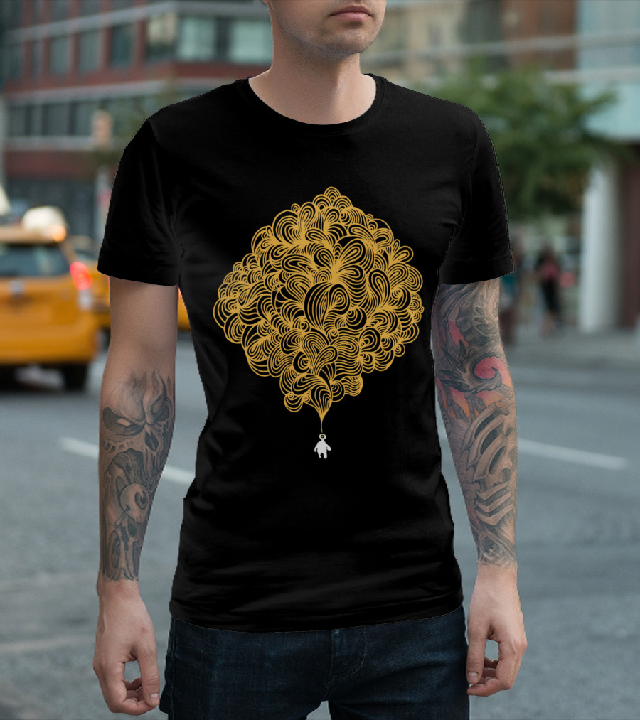 Imagination Swirling Mindscape Astronaut T-Shirt