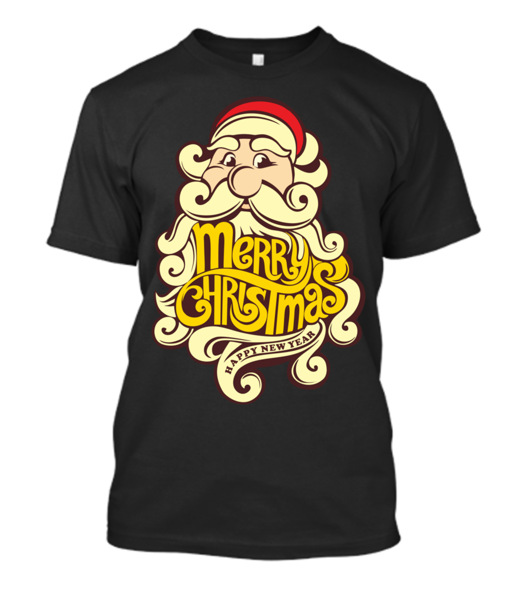Merry Christmas Happy New Year Santa Claus T-Shirt