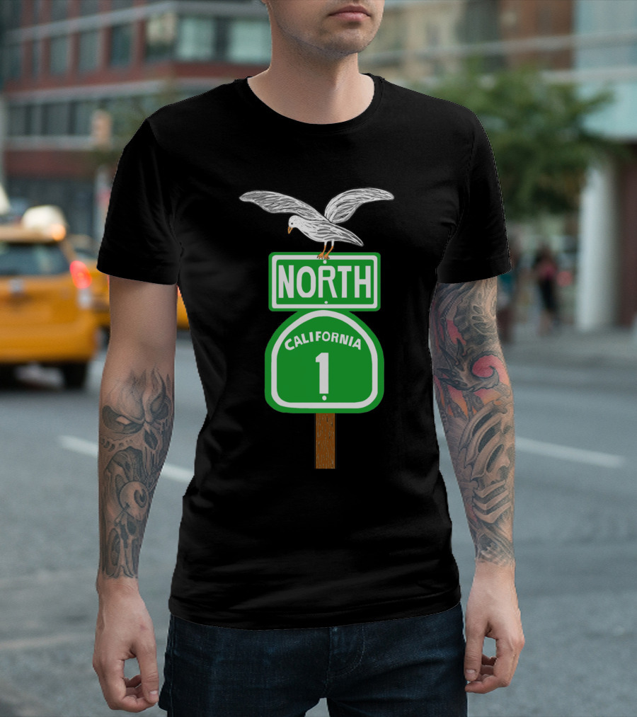 California 1 Pacific Coast Highway North T-Shirt