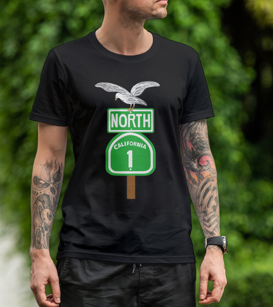 California 1 Pacific Coast Highway North T-Shirt