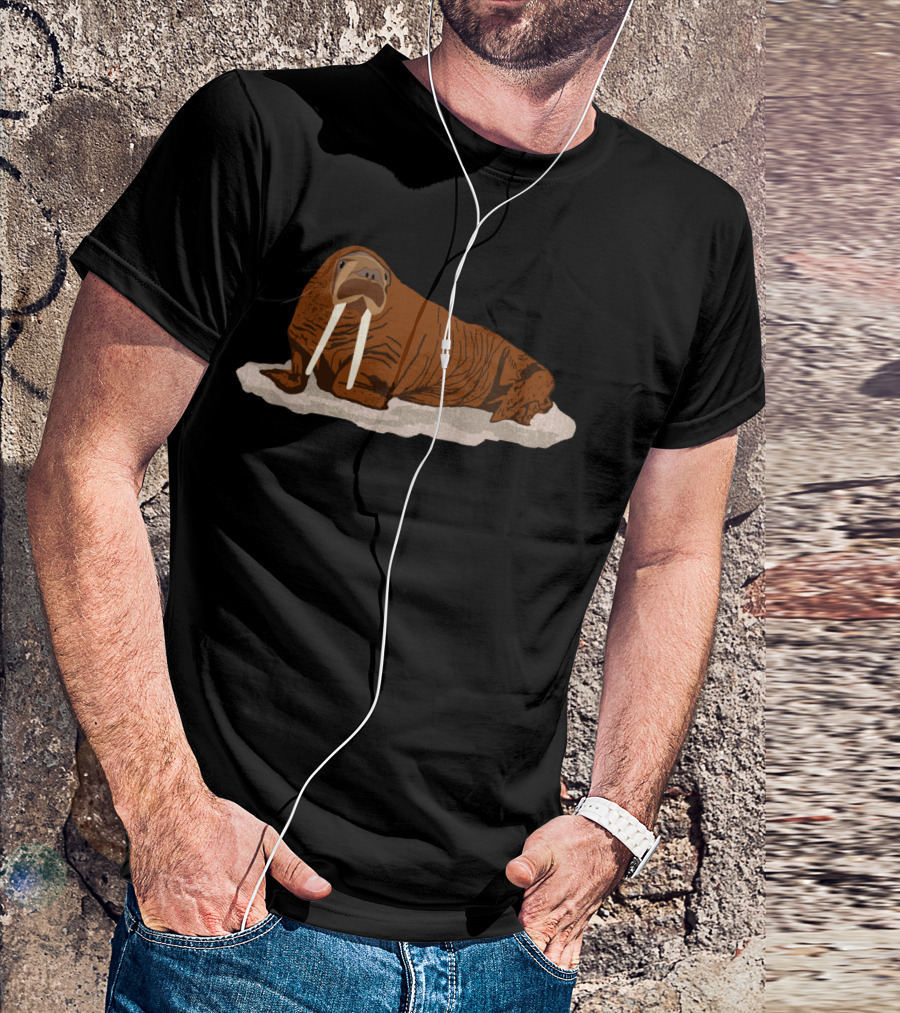 Pacific Walrus Lying On Ice T-Shirt