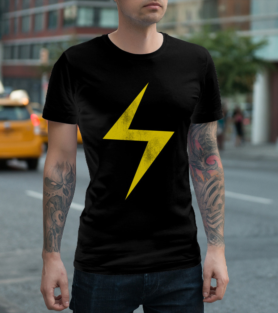 Ms. Marvel Icon Lightning Bolt Racer T-Shirt