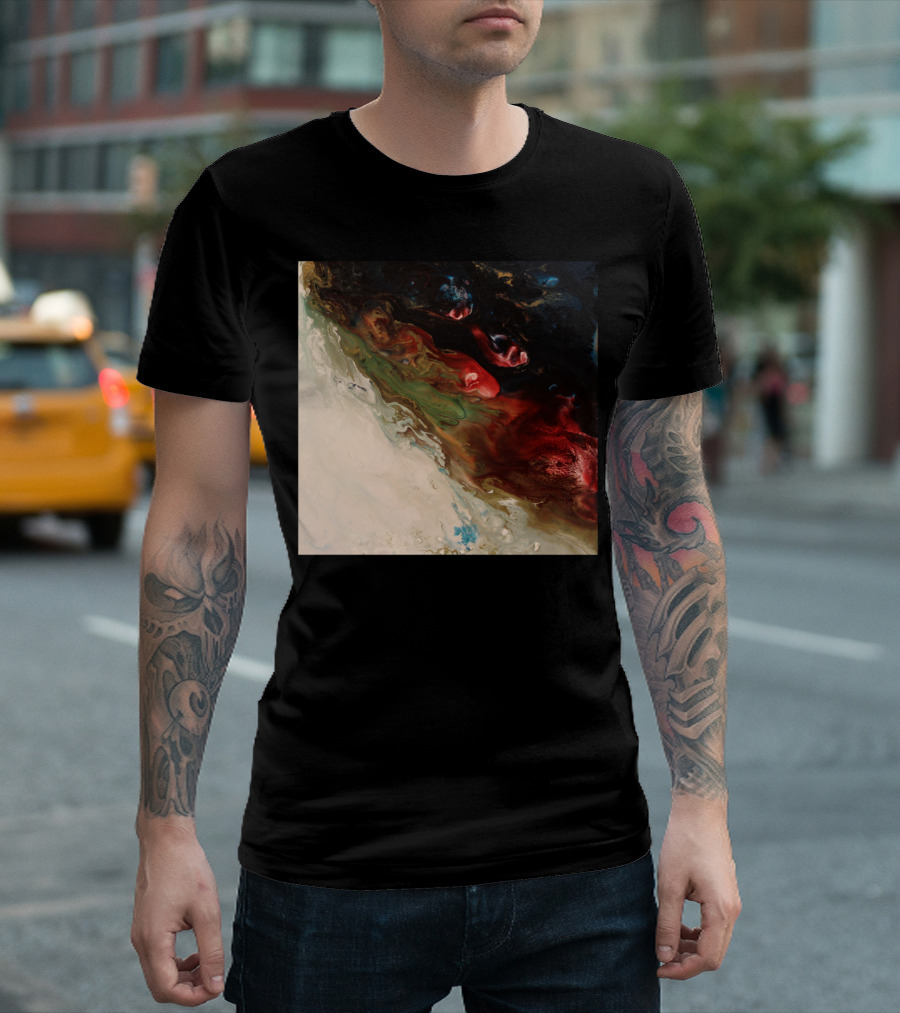 Paint Flow Abstract Swirl T-Shirt