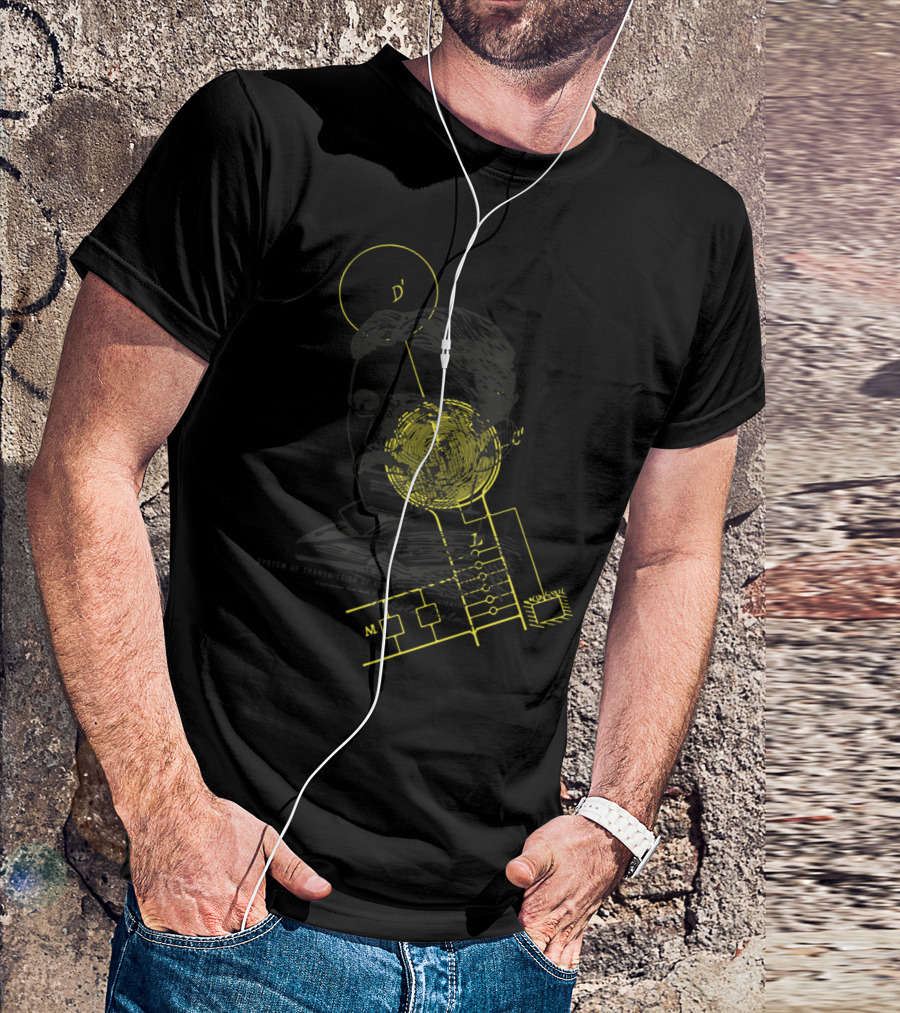 Nikola Tesla Electrical Circuit Diagram T-Shirt