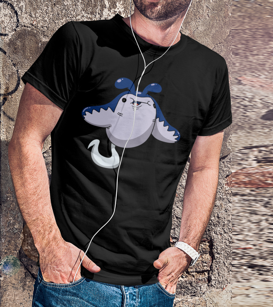 Shubby Stingray Cute Cartoon Character T-Shirt