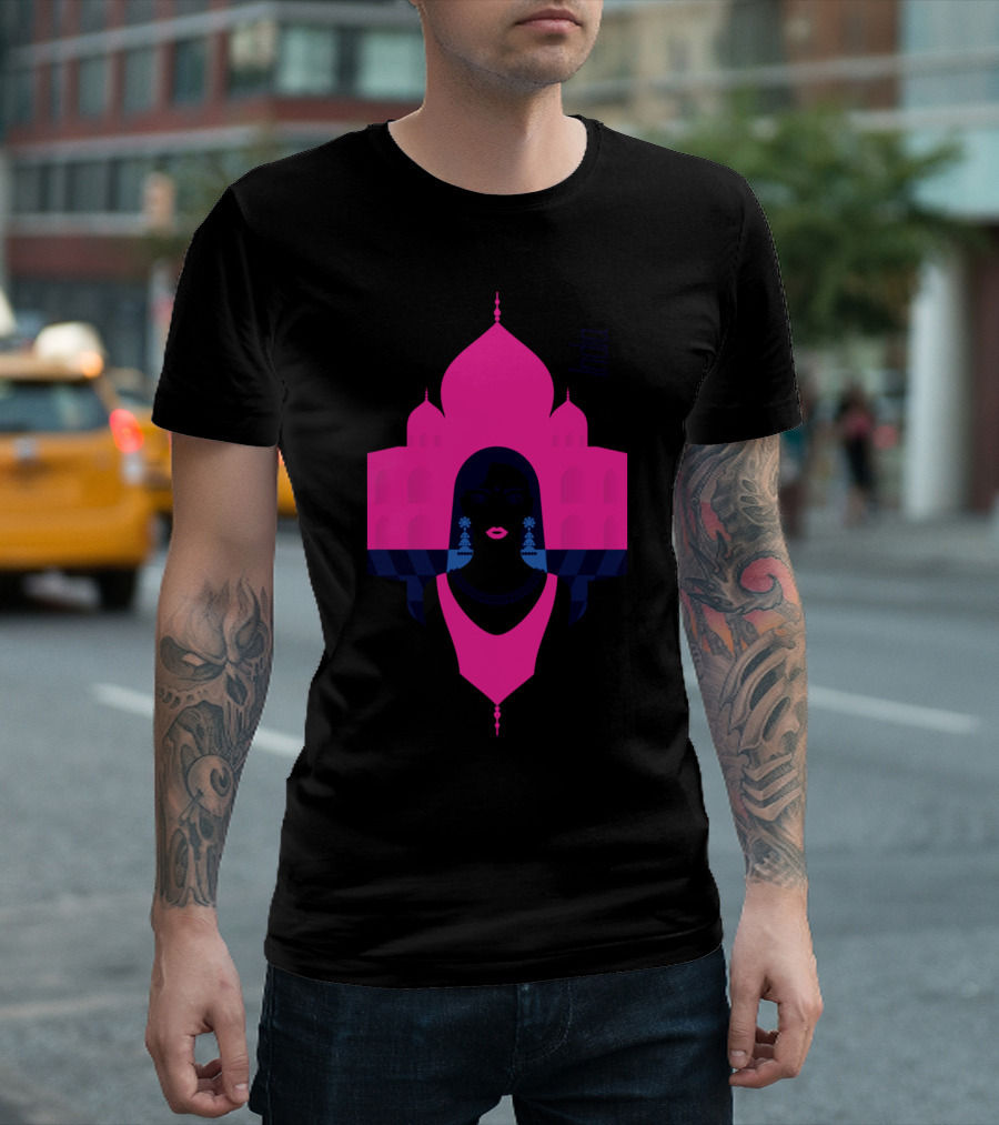 India Stylish Journey Iconic Landmark Fusion T-Shirt