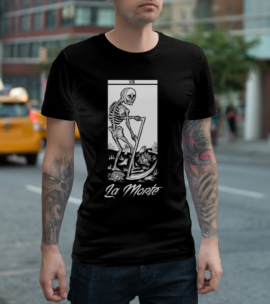 XIII La Morte Skeleton Tarot Card T-Shirt