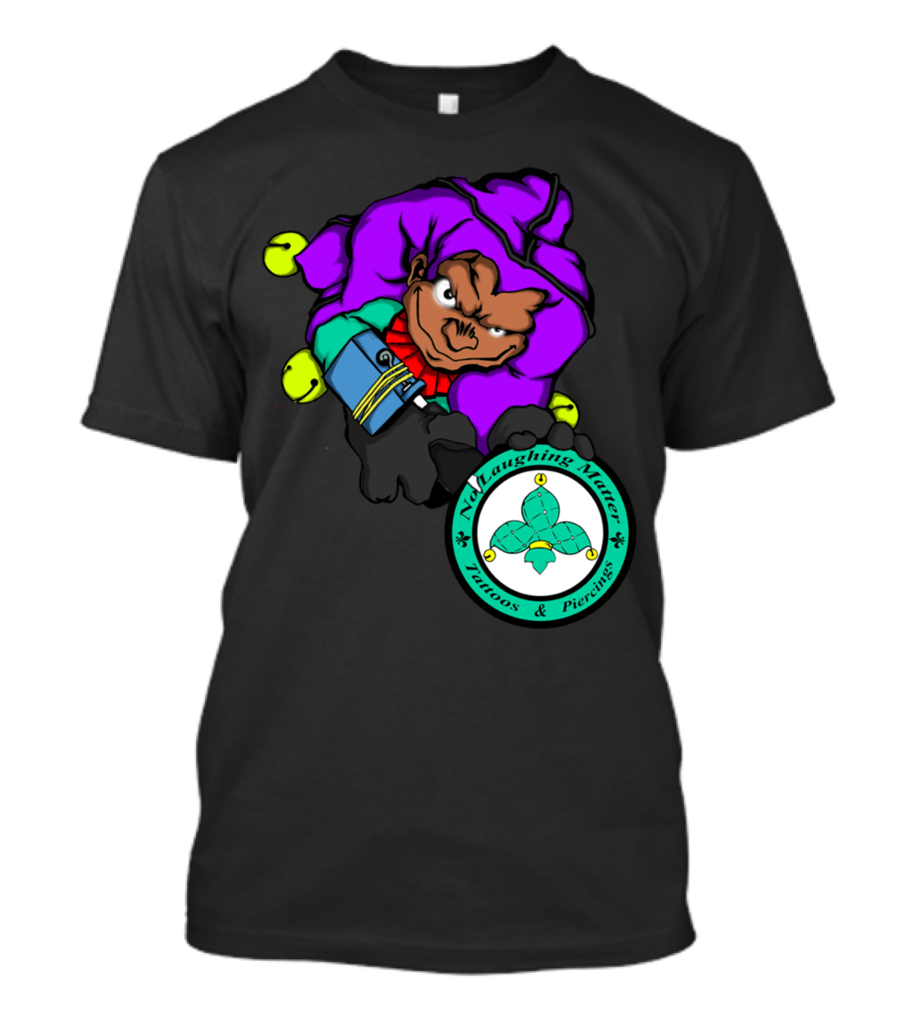 NLMT Jester Ned Laughing Matter Tattoos Piercings Image T-Shirt
