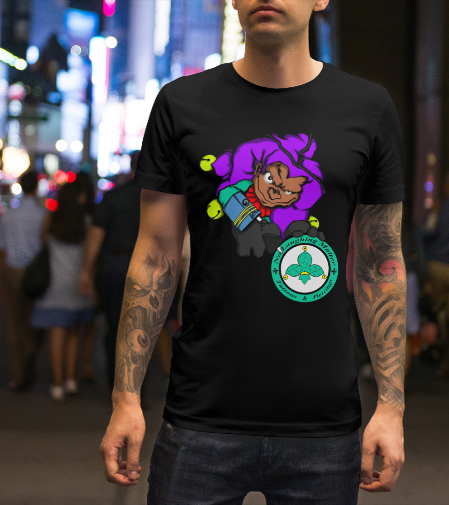 NLMT Jester Ned Laughing Matter Tattoos Piercings Image T-Shirt