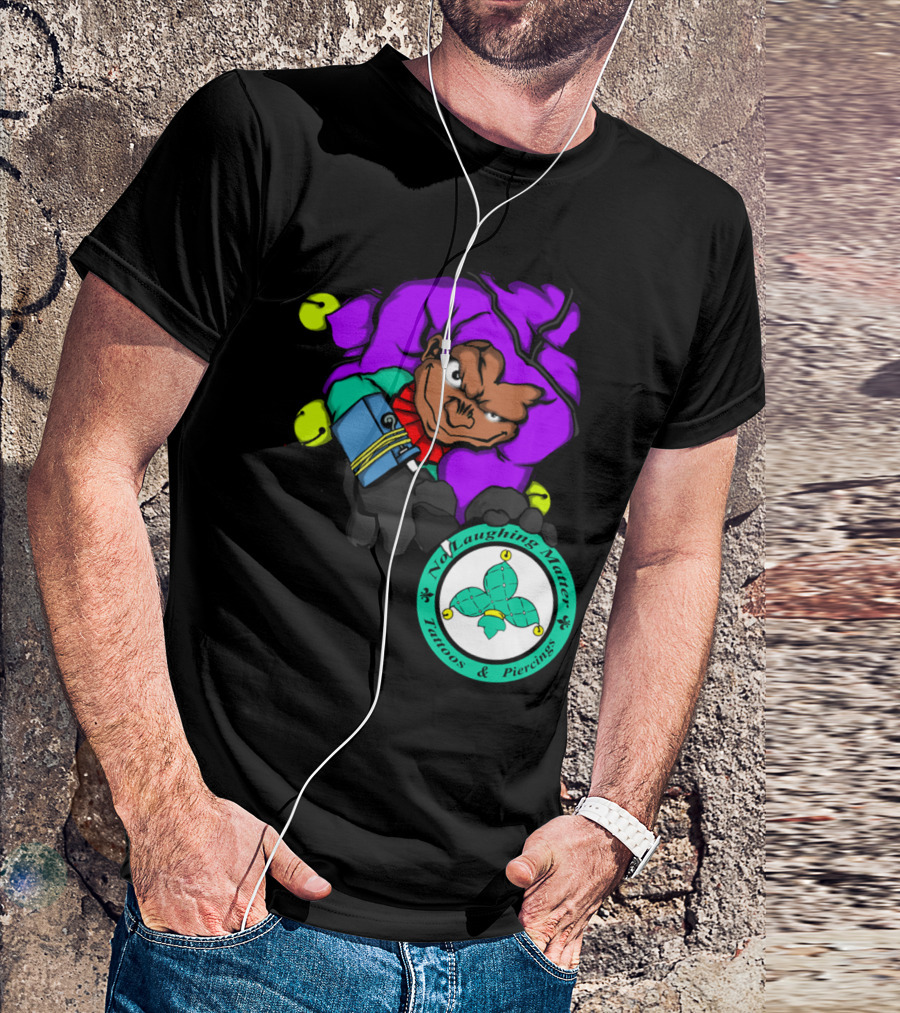 NLMT Jester Ned Laughing Matter Tattoos Piercings Image T-Shirt