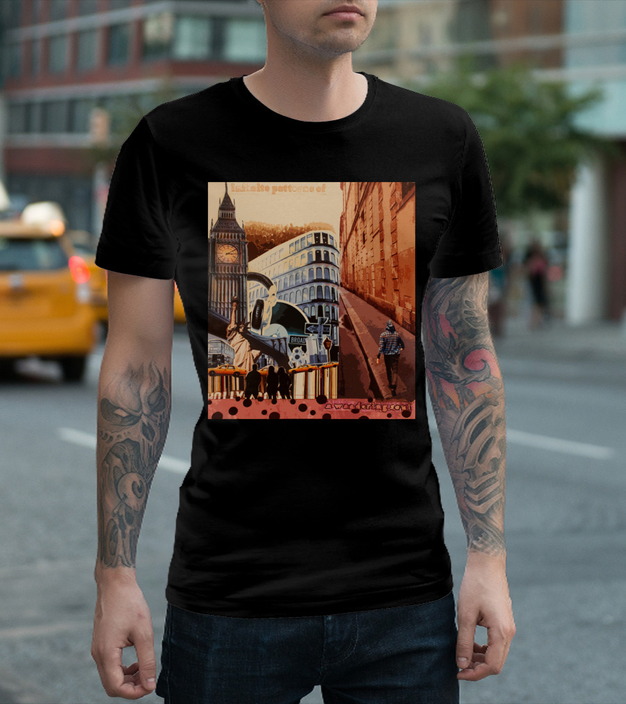 Infinite Patterns Of Broadway And Big Ben Wandering Soul T-Shirt