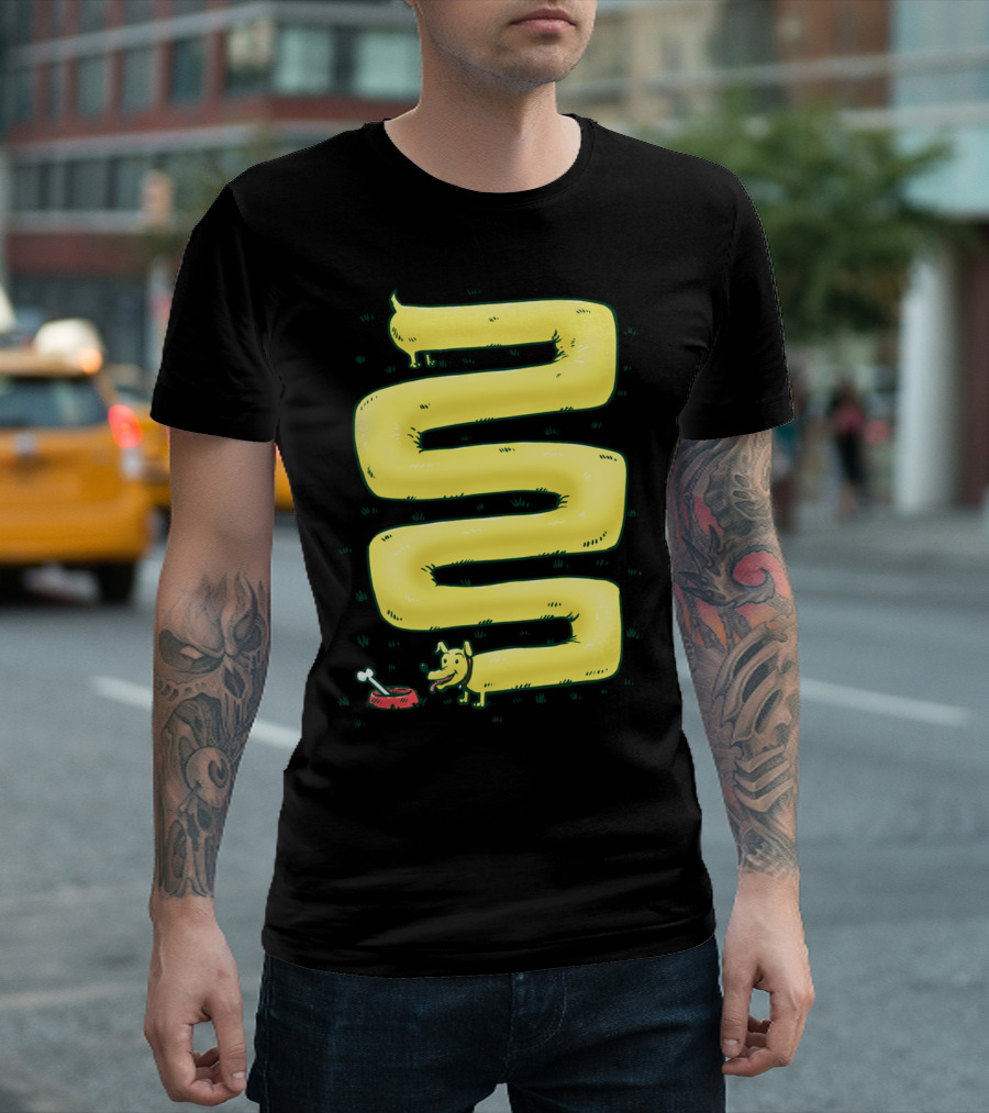 Infinite Wiener Dog with Stretch to Bone Pathway T-Shirt