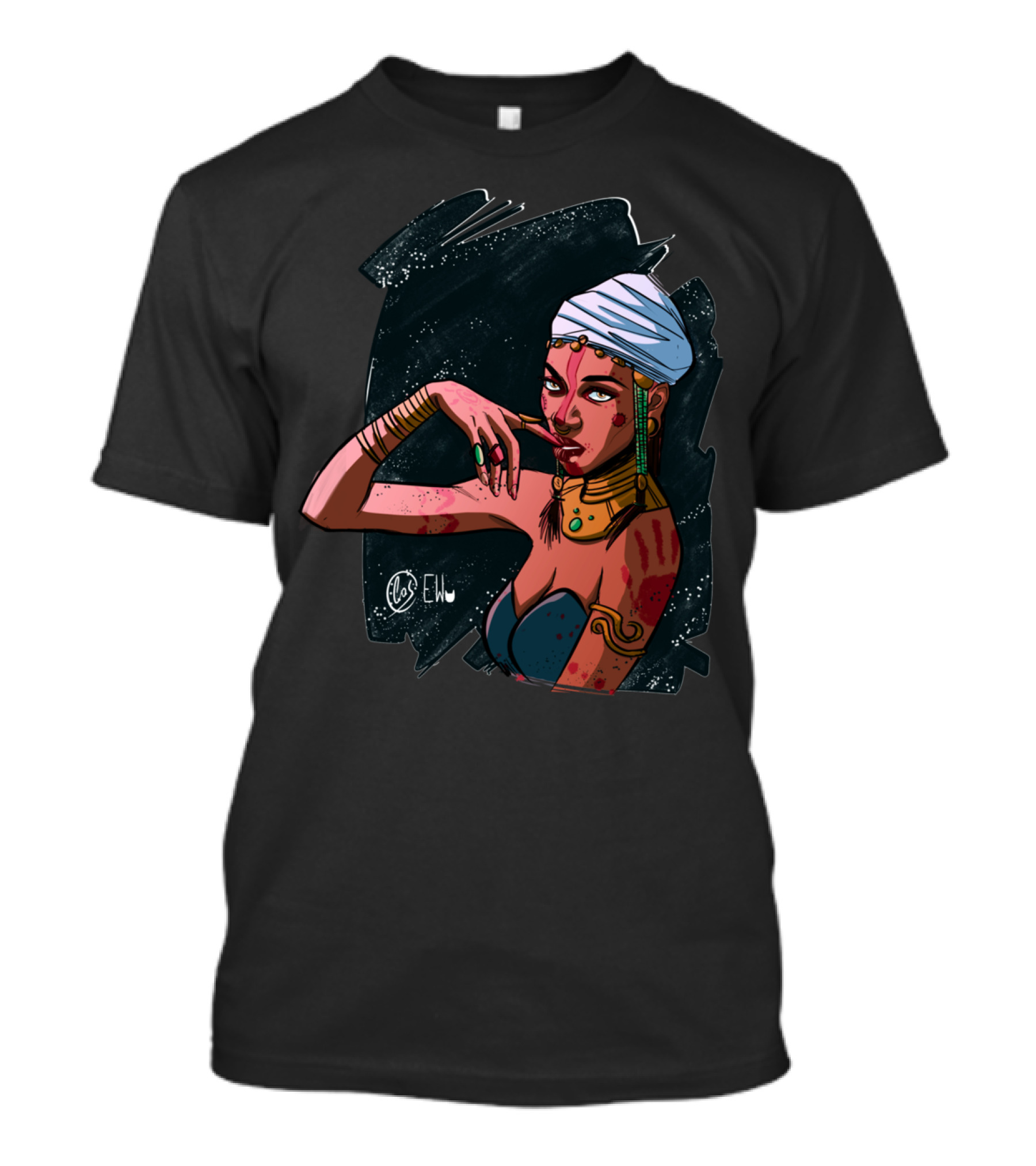 Woman Of The Tribe Art By Elos EW T-Shirt