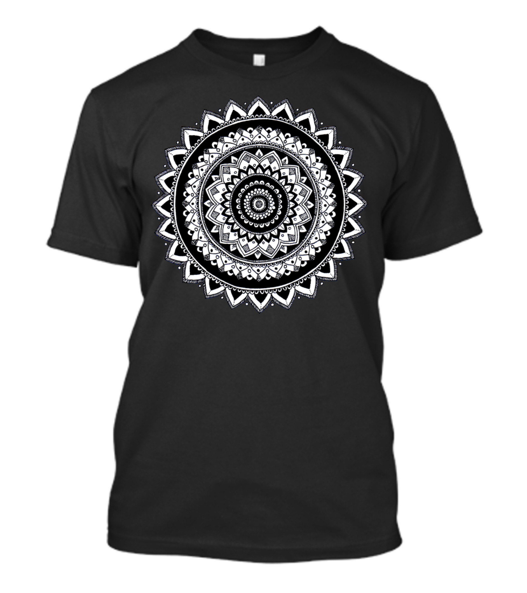 Inspire Mandala Intricate Geometric Floral Pattern T-Shirt