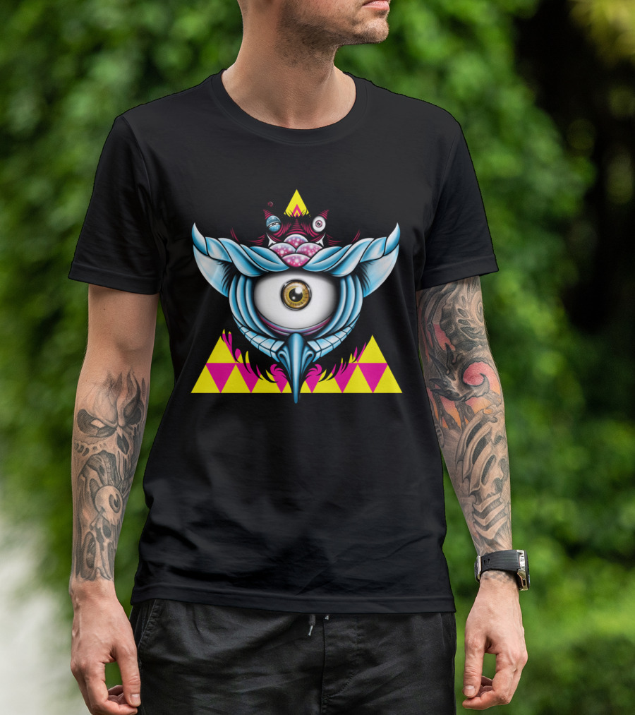 Inter Dimensional Cyclops Owl Triangle Vision T-Shirt
