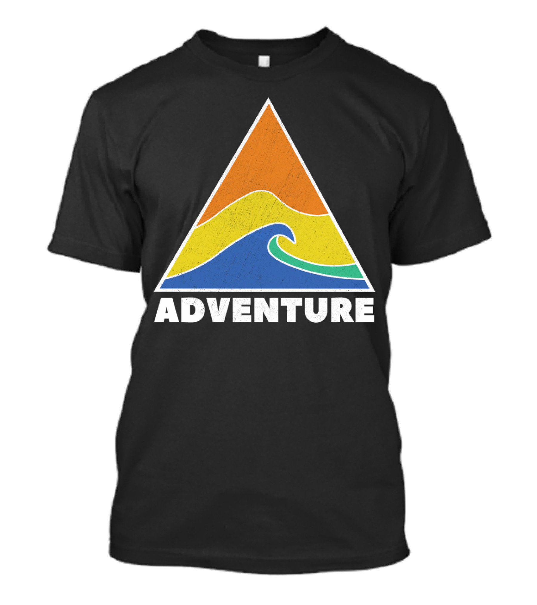 Adventure Retro Surf Wave T-Shirt