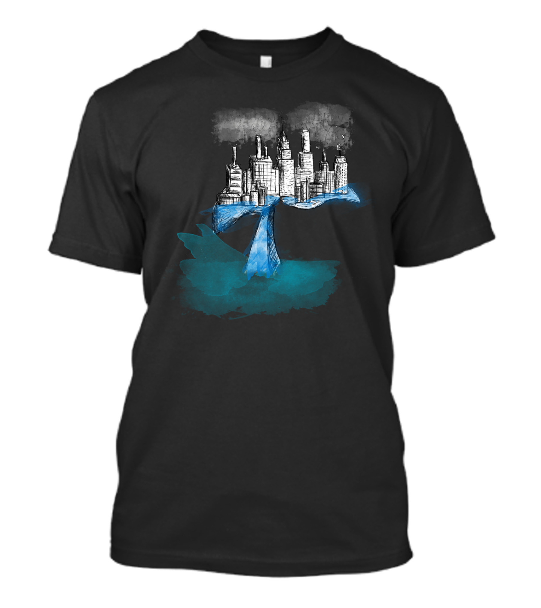 Take Care Of Nature Urban City Pollution Balance T-Shirt