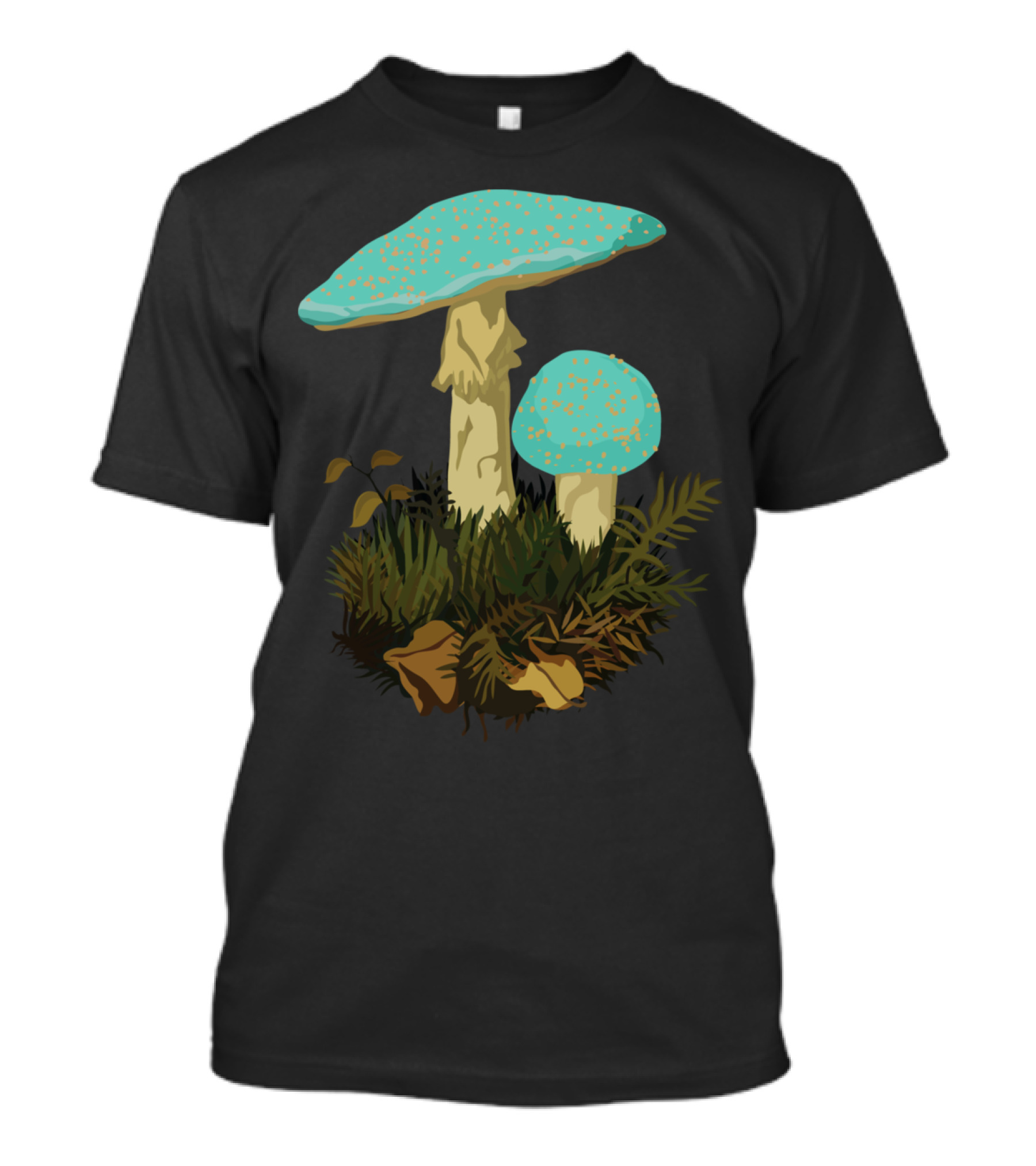 Mush Turquoise Forest Fungi T-Shirt
