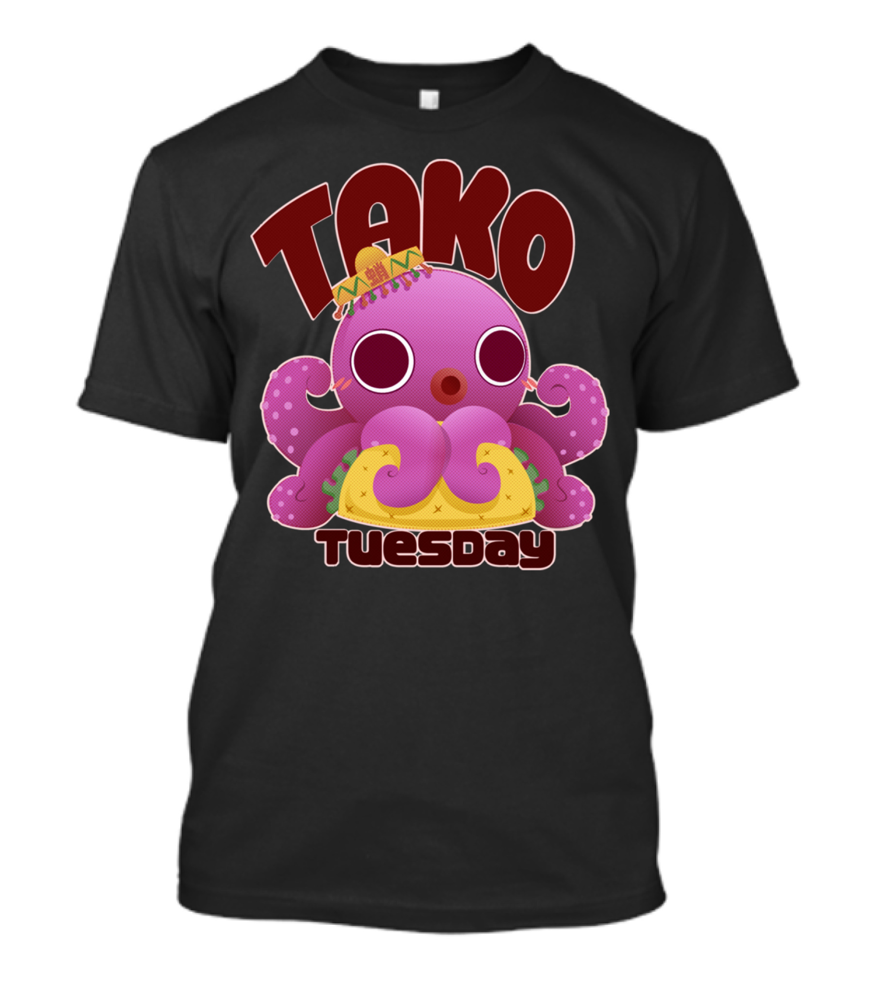 TAKO Tuesday Octopus Taco Fun Fiesta T-Shirt
