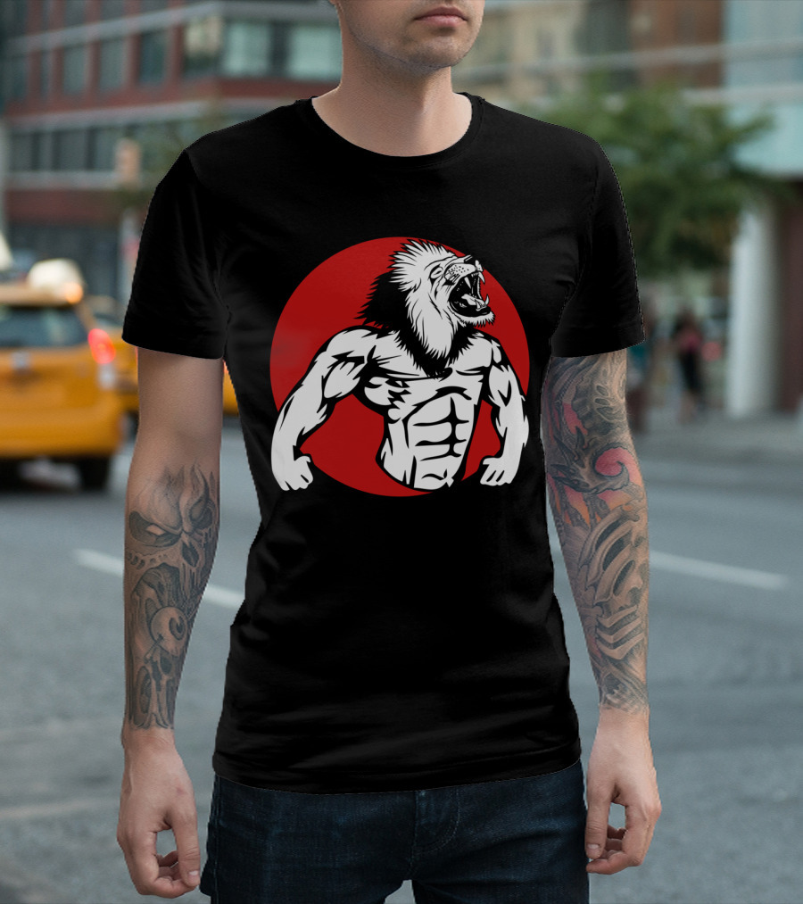 Iron Lion Bodybuilder Roar T-Shirt