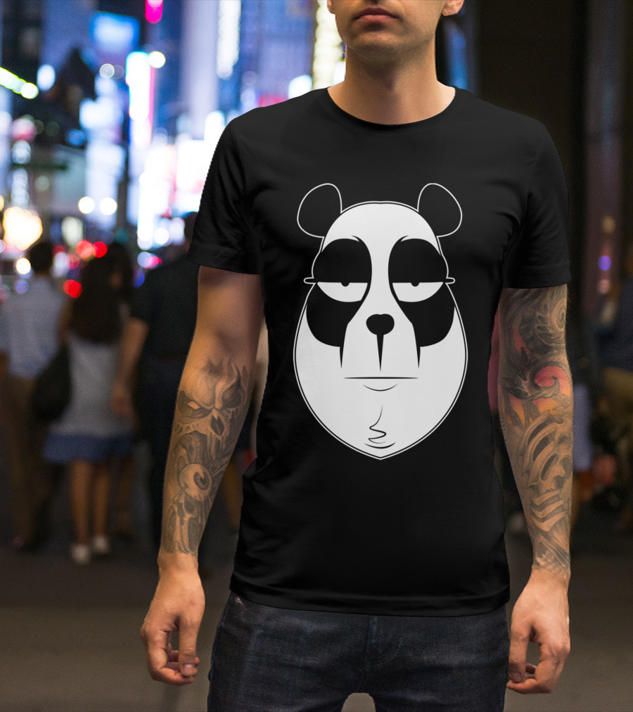 Panduh Panda Face With Relaxed Expression T-Shirt