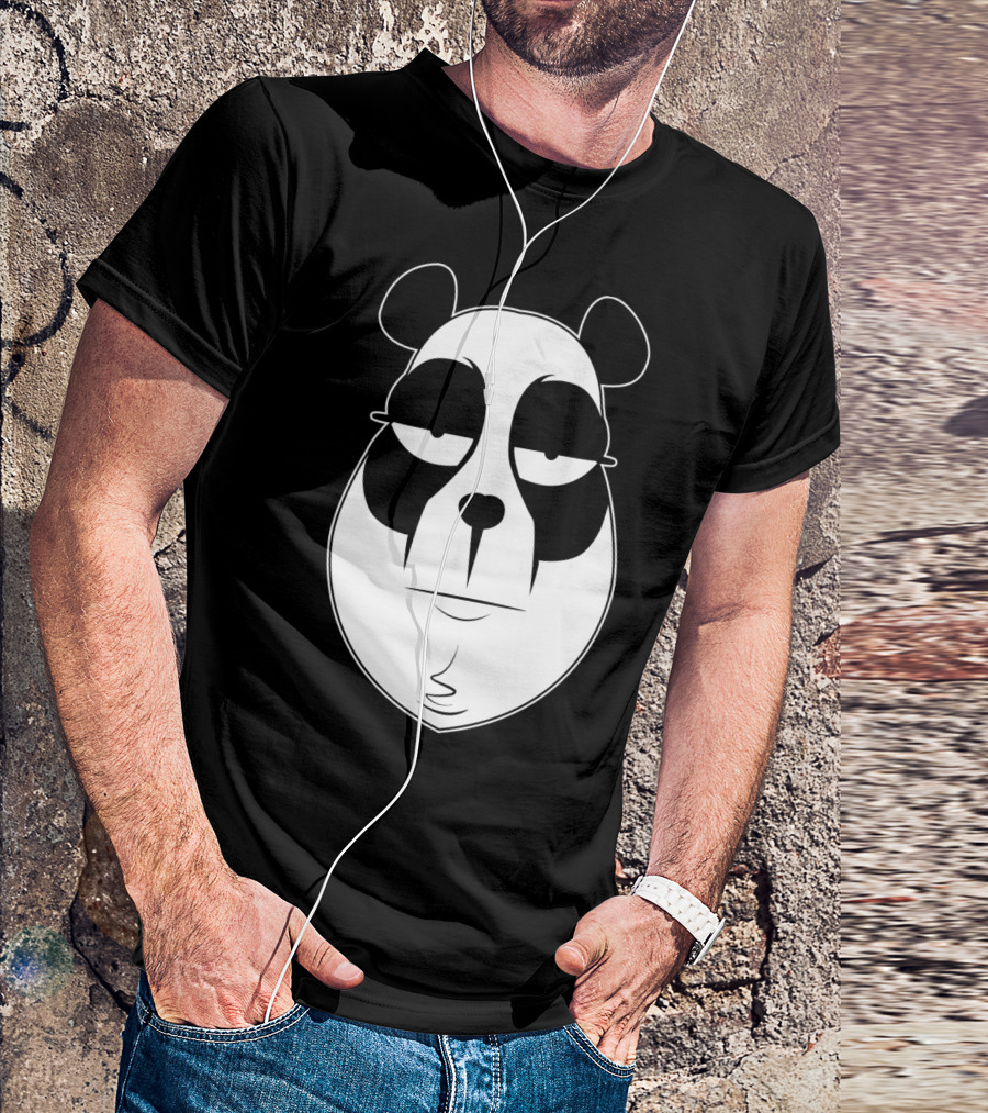 Panduh Panda Face With Relaxed Expression T-Shirt