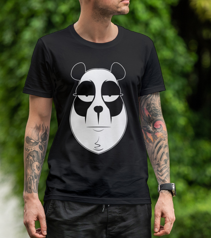 Panduh Panda Face With Relaxed Expression T-Shirt