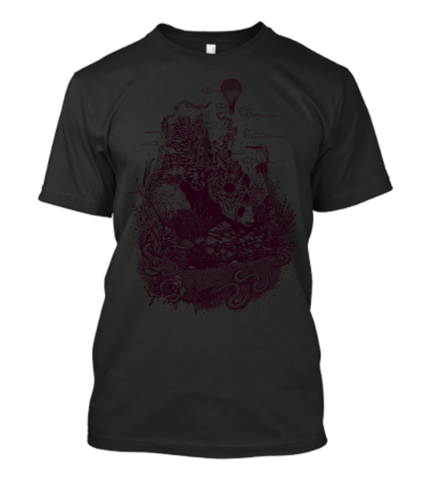 Land Of The Sleeping Giant Panda Enchantment T-Shirt