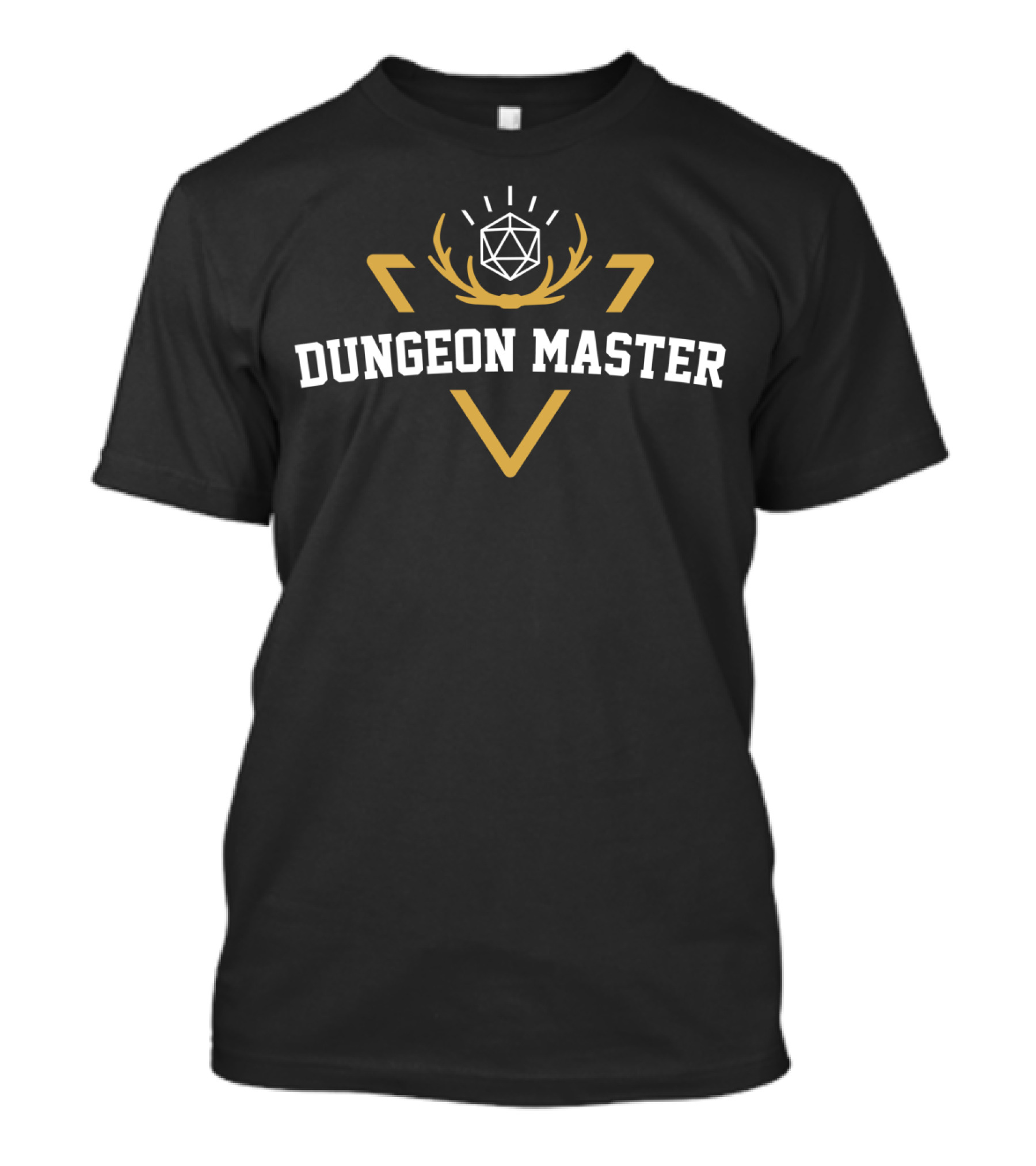 Dungeon Master Retro Dice And Antlers T-Shirt