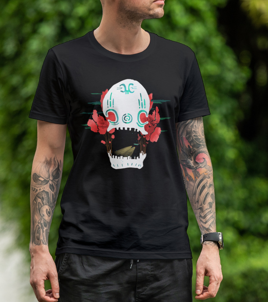 Traveler Skull Forest Road Adventure T-Shirt