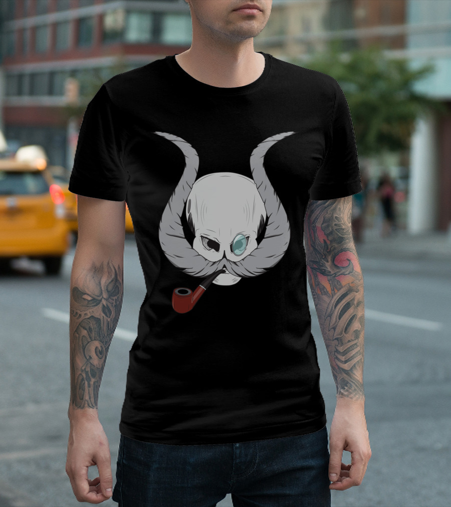 Sir Skull Monocle and Pipe T-Shirt