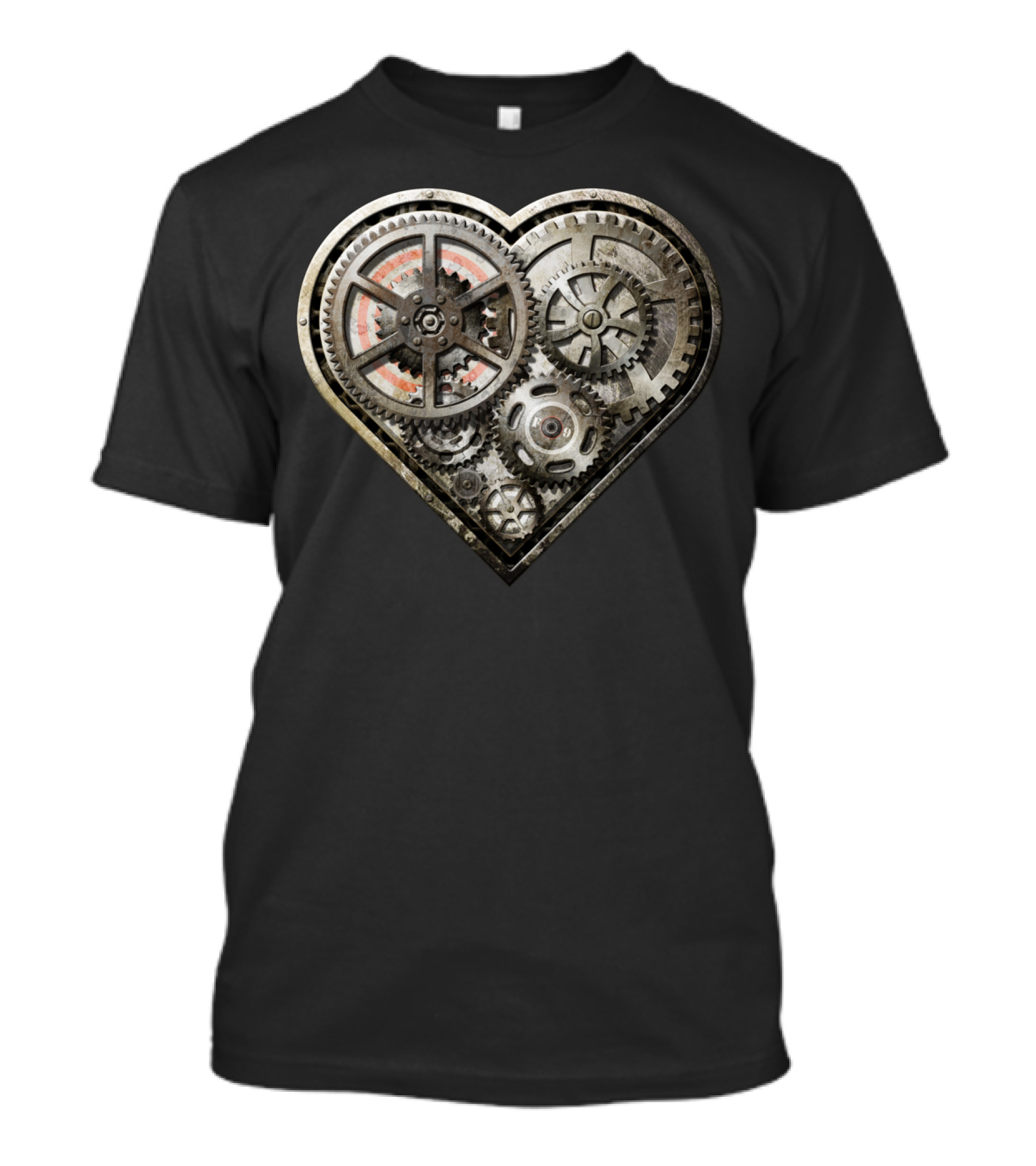 Steampunk Heart Gears Love Machine T-Shirt
