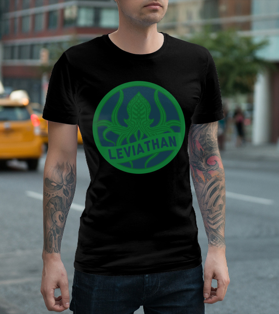 Leviathan Retro Kraken Emblem T-Shirt