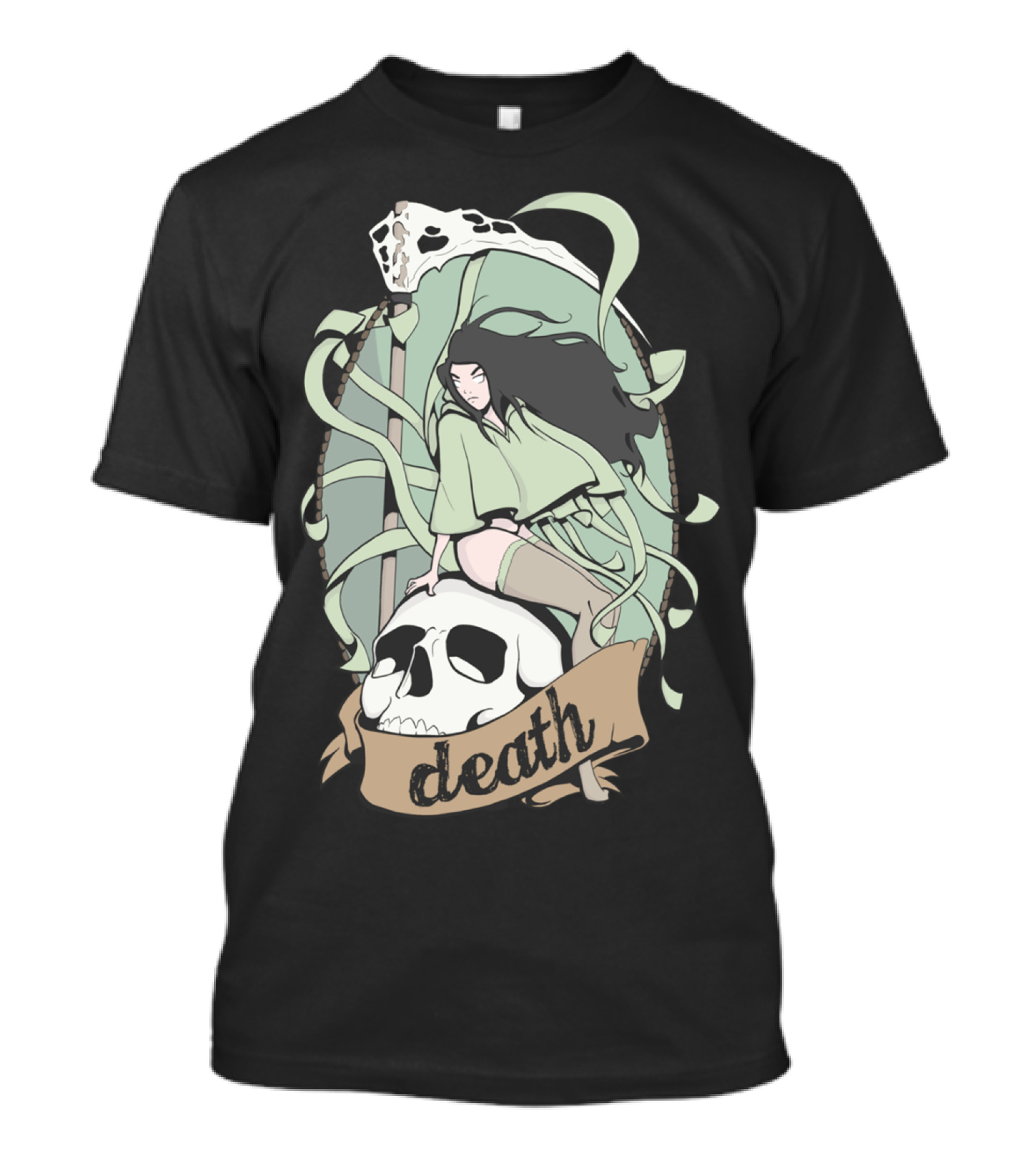 DEATH Pin Up Skull T-Shirt