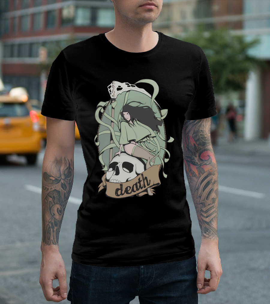 DEATH Pin Up Skull T-Shirt