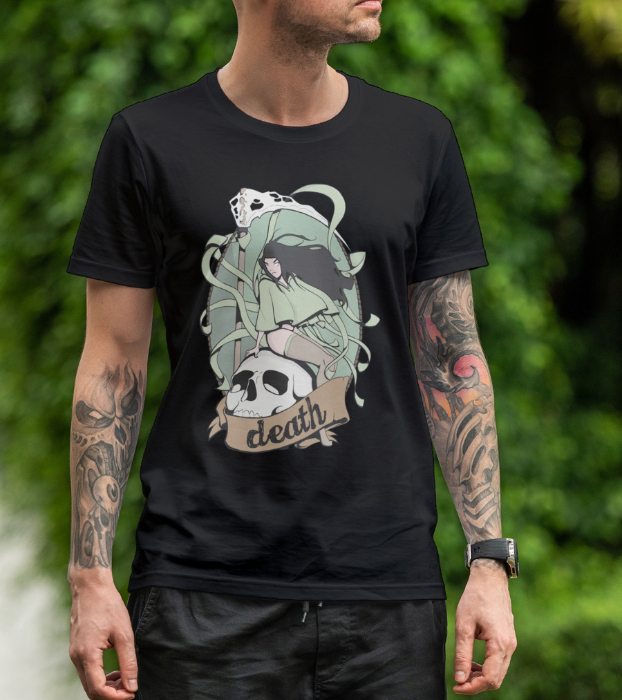 DEATH Pin Up Skull T-Shirt