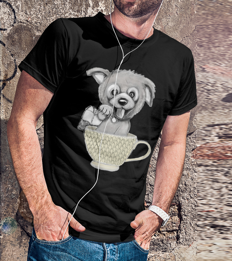 Tea Dog In Teacup With Bag T-Shirt