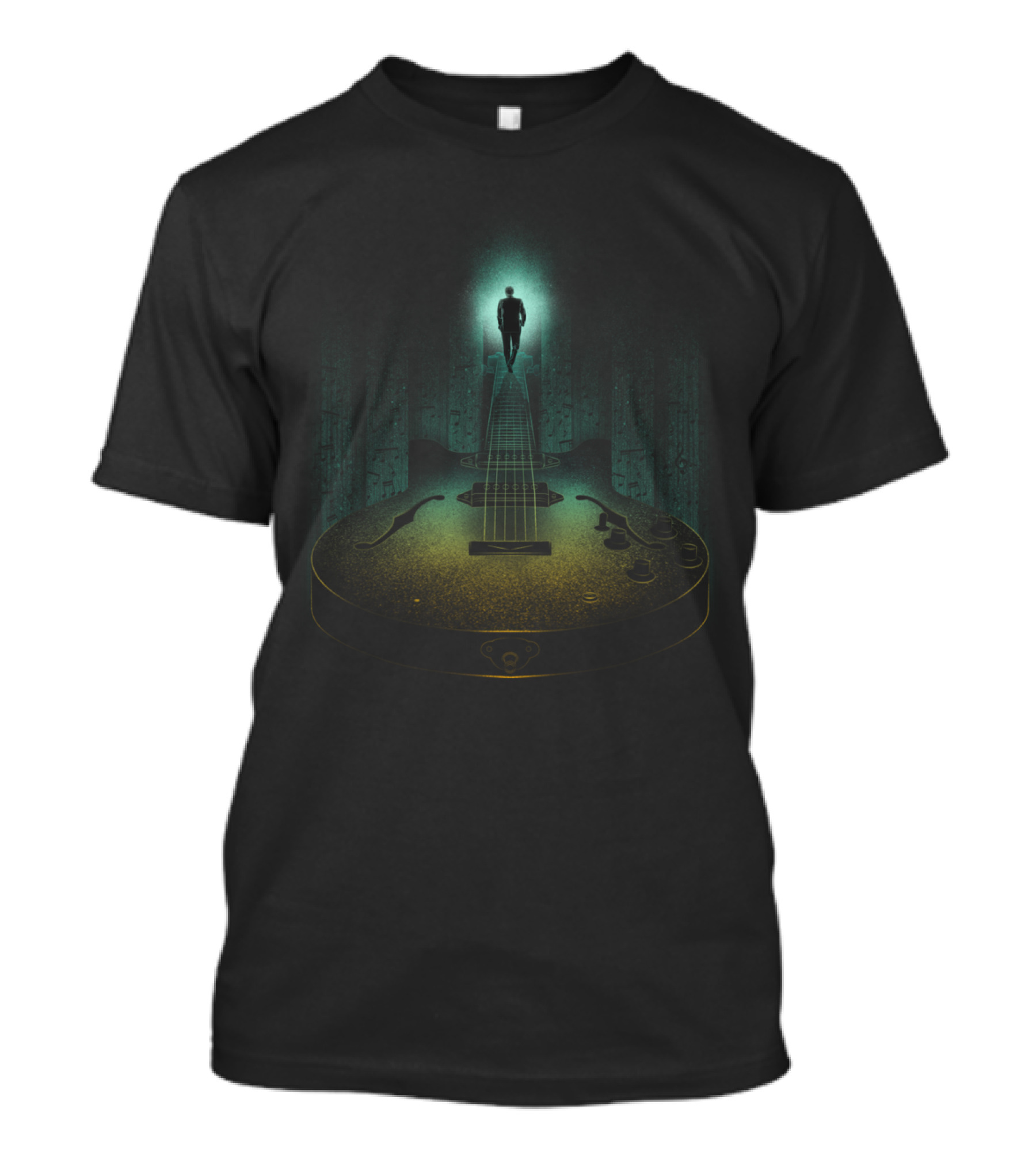 Music Is The Way Forward Journey Guitar Path T-Shirt