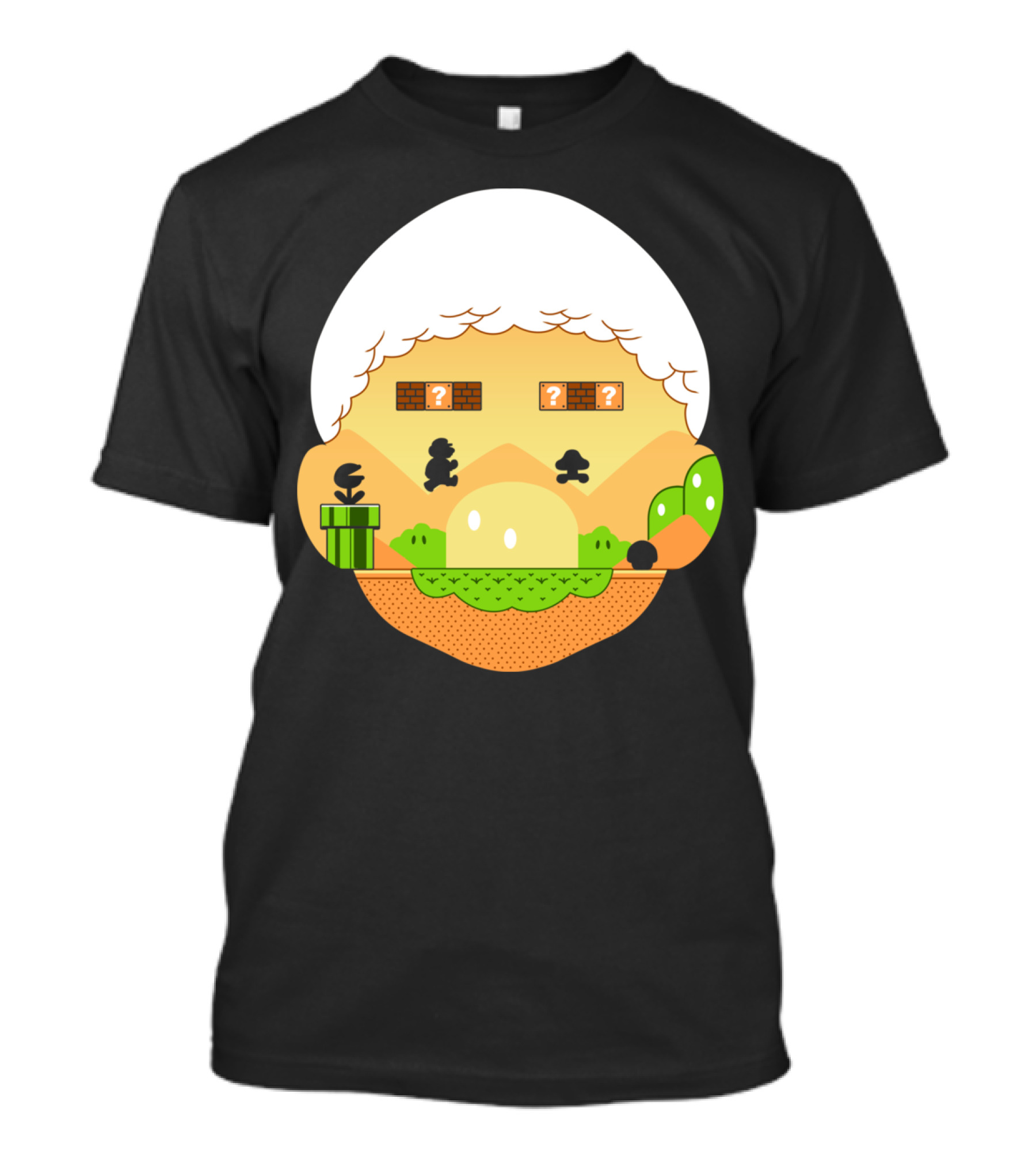 Retro World Pixel Platform Adventure Jumper T-Shirt