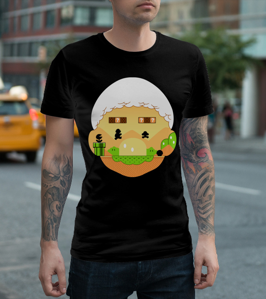 Retro World Pixel Platform Adventure Jumper T-Shirt